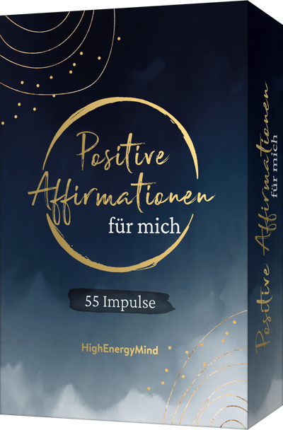 55 positive Affirmationen für mich - Liebevolle Impulse für mehr Glück, Selbstliebe, Achtsamkeit. Karten in edlem Design. Schönes Geschenk zu Geburtstag, Weihnachten, Ostern